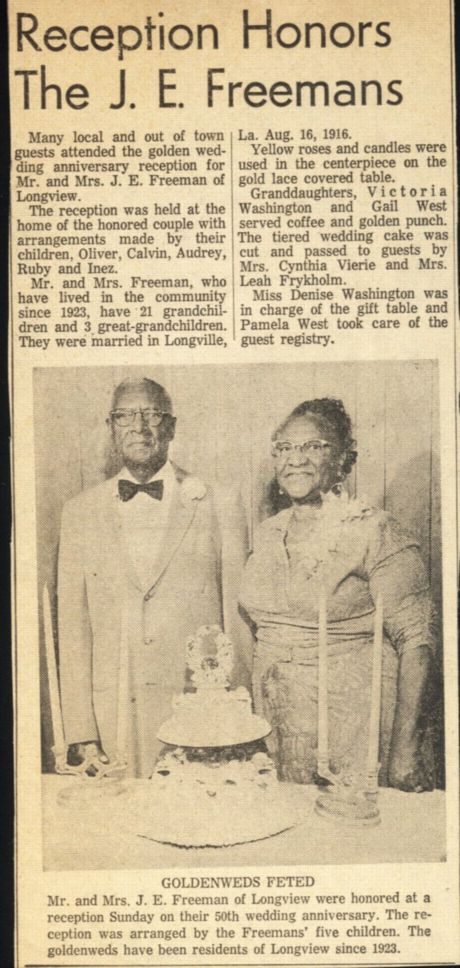 Freeman newspaper clipping