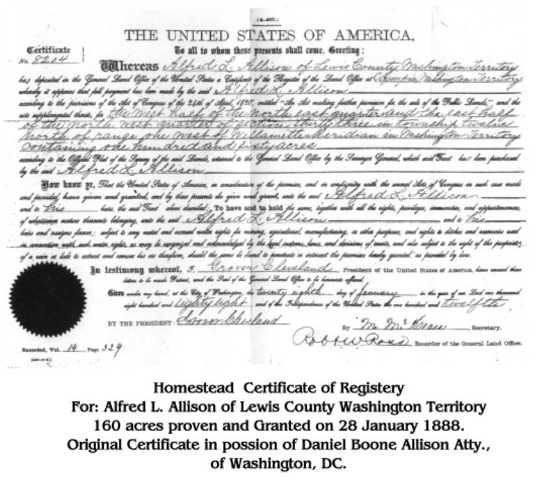 Homestead Certificate