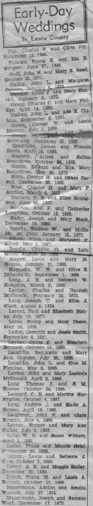 marriages clipping part 1